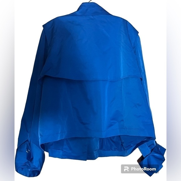 NWT Black History Blue Sammy B Plus Size Shacket Rain boho spring jacket 4X - Picture 2 of 7